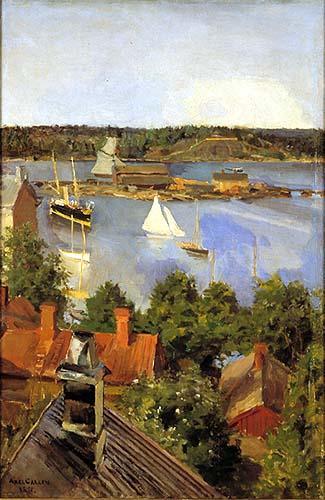 Akseli Gallen-Kallela View from North Quay oil painting image